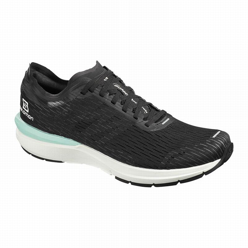 SALOMON SONIC 3 ACCELERATE Philippines - Men's Running Shoes - Black/White | 429516-TXU
